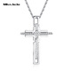 Miss JuJu platinum cross pendant for men, pt950 platinum pendant, fashionable reversible design pendant for women, weight 11.7-11.9g + with black leather cord