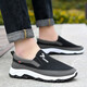 鬼八哥老北京布鞋夏季中老年爸爸鞋子男防滑耐磨一脚蹬懒人软底板鞋男 FH-东弘LS-118黑色 41