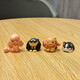 Gelun Cute cartoon desktop character small ornaments creative office healing mini couple micro landscape decoration two dolls put on umbrella combination A