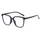 
Smart color-changing reading glasses for women, trendy, non-faced large frame, Internet celebrity anti-blue light photosensitive grayscale number glasses, new product, gradually black frame, 15927, no-number-proof blue light glasses