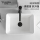 杜拉帝亚欧式迷你陶瓷台上盆家用卫生间单盆小户型洗手盆小尺寸阳台洗脸盆 902（400*300*130） 洗手盆+冷热旋转龙头+安装配件