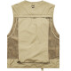Jeep (JEEP) mesh vest for men in summer outdoor fishing photography multi-pocket quick-drying loose casual sleeveless jacket with custom printing ZGQ9322 Khaki XL
