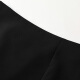 Shandubila Solid Color Irregular Skirt Women's Fashion Commuting A-Line Skirt 193Q1426379 Black XL