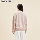 ONLY秋冬NBA联名款字母刺绣宽松卫衣女|12349S024 C15 粉色花纱SHADOW GRAY XL 175/92A