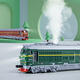 Zhongmai weifuxing Hochgeschwindigkeitsbahnmodell Emu Set Simuliertes Green Train-Legierung Kinderspielzeug Jungen Geburtstagsgeschenk Grüne Zugläppchen + Wagen