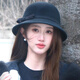 Miao Yijia Top Hat Girl Girl Women Mujeres de otoño e invierno Gat.