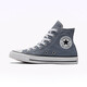 Converse Official All Star Männer und Frauen High-Top-Leinwand Schuhe Silber creme grau grau grau grau A02786C A02786C 41