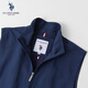 U.S. POLO ASSN. Vest men's business loose warm autumn and winter stand collar sleeveless solid color vest men's jacket Father's Day gift