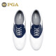 PGA golf shoes men's shoes ultra-light and ultra-waterproof anti-slip spikes British gentleman style PGA301004-white dark blue 41