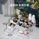 YOUQIN cosmetics storage box desktop dresser storage rack drawer skin care product lipstick storage box dust-proof storage box white upgraded large size three drawers large capacity