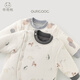 Guiqi Xiong Really Organic Infant Jumpsuit Autumn and Winter Padded Clothes Warm Baby Thickened Romper Winter Clothes