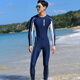 Bear Fire Wetsuit for Men and Women Couple One-piece Warm Swimsuit Snorkeling Suit Swimming Surfing Diving Equipment Men's L Size Navy Blue