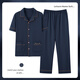 BSTB [extra large size] 7XL super large cotton trousers half-sleeved pajamas for men summer fat man plus fat plus size 300 Jin [Jin equals 0.5 kg] Fat Baolan HD12003 short-sleeved trousers suit 7XL260-330 Jin [Jin equals 0.5 kg]