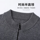 Hengyuanxiang wool sweater men's autumn and winter 100% pure wool sweater warm thickened casual top middle-aged men's sweater cardigan