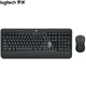 Logitech MK540 Tastatur- und Mausset, kabelloses Tastatur- und Mausset, Bürotastatur- und Mausset, volle Größe, schwarz, mit kabellosem 2,4-G-Empfänger