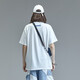Guyuka (GUUKA) xSANK pure cotton short-sleeved trendy brand T-shirt for men's summer 2025 new Liu Yu same hip-hop loose casual half-sleeved white F3887 L