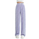 Pitt Pitt Summer Girls Mosquito Repellent Hosen Weitbein Hosen Kindereis-Seidenhosen Thin Girls Sommer große Kinderhosen Anzug 9922 Bär +15009 Lila [Set] 140 cm