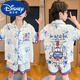 迪士尼（Disney）奶龙男童冰丝凉感睡衣夏季中大童男孩薄款短袖儿童空调家居服套装 6628#chiikawa 170 8码身高100-110CM 28-
