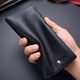 Mengtejiao Herren Brieftasche Herren Lange vertikale Leder Brieftasche Herren -Ticket Clip Herrenkarte Wallet für Freund Geburtstagsgeschenke Männer Männer