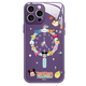 El nuevo reloj creativo de Disney Disney Family Apple Magnetic Phone Vids Temperhed Shell Silicone Silicona Se puede usar para la carga inalámbrica Magsafe Lindo dibujos animados adecuados para hombres y mujeres [Roland Magnetic Roland Purple] Minnie-ABL695Y iPhone15