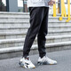 Adidas阿迪达斯男裤春季新款小脚裤子运动裤针织收口休闲跑步长裤GK9226 FI1476/黑色/加绒保暖 M /175/80A