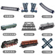 Fenming Retro Dampf Train Toy Track Accessoires für versammelte und ergänzte Vorderwagen -Fernbedienungsschienenwechsel 62906 Gesamtstrecke ohne Zug