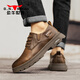 Bull Family Herrenschuhe 2025 SOMMER NEUER HOOL HOOL AMMREHALE RETRO CLASSIGKEITENLEDERSUSSUSSUSSCHUSS MARTIN SHOUS STOUTS BRONZE [Hollow atmable Style] GN124101179 43 (Sportschuhe Größe)
