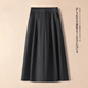 Tangmi Coffee Color Umbrella Skirt Versatile Skirt Women's Autumn and Winter 2025 New High Waist Hepburn Style Mid-Long Skirt Suit Skirt A-Line Skirt Coffee Color Wool Material Thick Style M (27) Recommended 95-105Jin Jin is equal to 0.5 kg