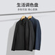 Goldlion Machine Washable Wool Autumn Antistatic Lapel Business Executive Jacket Casual Jacket for Men Navy L