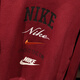Nike (NIKE) sweatshirt jacket for men 2024 spring and autumn new sportswear plus velvet warm round neck pullover FN2611-010 FN2611-677 red inner lining L