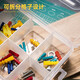 Deli transparent plastic parts box multi-grid covered storage classification box electronic components screw format empty tool box 20X14.5X4.5CM-8 small compartments