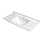 COMPRENDANTS DE SLAB ROCH POUR CUSTO CUSTOMISE, armoire en céramique à bassin unique semi-emballé, bassin, lavage de salle de bain, lavage du visage 12047 cm comptoir + bassin