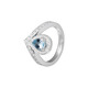 CHAUMET buyer purchasing agency, you will get 3 for every fake one, Chaumet Josephine series white gold full diamond sapphire ring, women's model, white gold 48