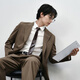 GXG Herrenkleidung Zero Druck Serie Business Casual Anzug Herrenanzug Jacke 24 Jahre neues Produkt Brown L.