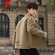 Pierre Cardin Men's Wool Jacket 2025 New Spring and Autumn Double-sided Woolen Trendy Short Coat Casual Woolen Jacket Black M Weight 115Jin Jin is equal to within 0.5 kg