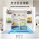 Rongsheng 431 liter cross-door first-class energy efficiency ultra-thin variable frequency air-cooled frost-free large capacity energy-saving low-noise household four-door cross-door refrigerator with national subsidy BCD-431WD3FP white double air duct circulation