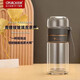 Kuangdi (Kuangdi) Kuangdi Huaxiang Tea Wasserabteilung Tee Tasse Doppelschicht Glasbecher Männer und Frauen tragbarer Seil Büro Wasser Cup Shangqing 4885-270ml