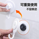 Meike electrostatic film hook bathroom clothes wall glass vacuum air force traceless magic suction cup hook 4 pieces 4 pieces 1047 white single hook glue-free static
