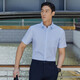 YOUNGOR short-sleeved shirt men's DP iron-free shirt cotton fabric comfortable breathable flat anti-wrinkle easy to care VSDP170011IFA light blue 40