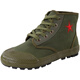 3531 high-top three-proof nano-puncture-proof liberation shoes men's waterproof and oil-proof construction site labor protection shoes migrant workers canvas shoes high national standard puncture-proof army green 41 [suggested to take a small size]