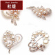 Duti's Korean style brooch for women, rhinestone corsage, accessories, brooch, collar pin, birthday gift, cat's eye tulip