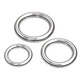 Tianzhuo Hardware 304 stainless steel traceless ring circle O-ring hanging ring solid seamless steel ring hammock yoga connection ring steel ring wire diameter 3*inner diameter 30 5 pcs no solder joints