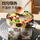 CAMTE heat conduction plate removable heat conduction plate gas stove gas household kitchen heat insulation plate thawing artifact to prevent the bottom of the pot from burning black heat conduction plate removable 26cm with anti-scalding clip