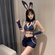 Weibliche Polizistin sexy Uniform Rabbit Sheriff Cos Halloween Unterwäsche Minirirt exponiert B Outdoor Verführung Weihnachten 3879 sexy Schlachtrobe