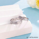 Ji Bao Lou Pt950 platinum couple ring men and women platinum ring broken ice ring live couple ring 9.78g pair