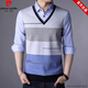 
Pierre cardin brand fake two-piece shirt collar long-sleeved T-shirt men's spring and autumn top pull-up lead fake two-piece base polo men 3878 blue [Spring and autumn style] 185/3XL [175-190Jin [Jin equals 0.5 kg]]
