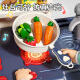 Yueyue Children's House Cooking Küchenspielzeug 1-3 Jahre altes Mädchengeburtstagsgeschenk 6 Baby 2 Boy 4 Drei Söhne 5 (94-teiliges Set) Wasser/Sound- und Licht-Batterie-Version (Pulver)