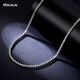 Miss JuJu platinum necklace pt950 platinum men's and women's box chain, simple and elegant box chain, fashionable square box thin chain, weight 56.39g, length 56cm, thickness about 3.5mm, M buckle,