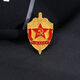 Re-engraved Soviet kgb KGB brooch shield and sword badge CCCP regiment emblem military fan collection cap badge badge medal KGB bronze