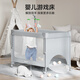 ULOP crib, removable splicing bed, multi-functional folding crib, newborn 0-3 year old baby cradle, cradle, installation-free, one-click folding, mosquito net with diaper table, Yunmeng, sleep-inducing artifact, post pictures, send spine-protecting coconut palm mattress